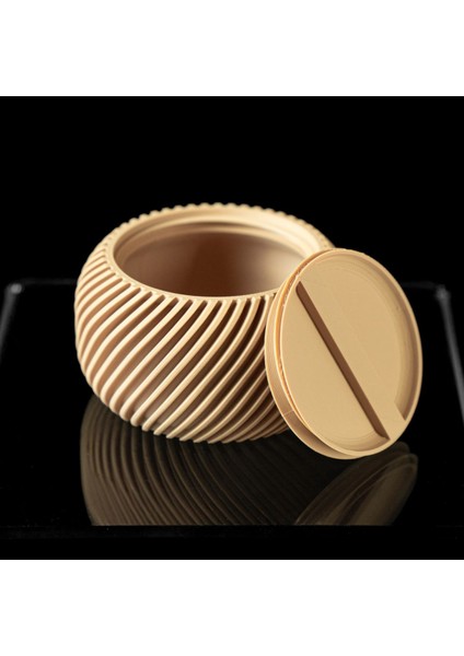 Bej Spiral Saklama Kutusu, 10 Cm, Şık ve Pratik Depolama Çözümü fırsatları