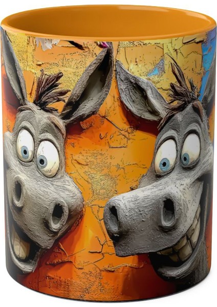 Arkadaşım Eşek Temalı Baskılı Kupa