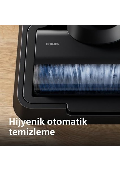 7000 Aquatrio Kablosuz Süpürge: 3'ü 1 Arada, Kendi Kendini Temizleme, 25 Dk Çalışma, Uzun Aralık Aparatı, Kombinasyon Başlığı, Zemin Solüsyonu, 80M² Alan (XW7263/11) modelleri