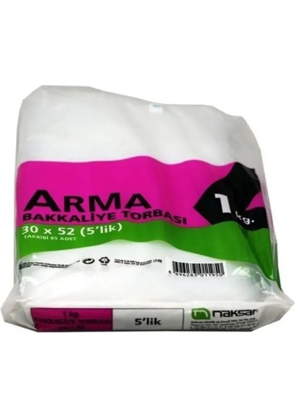 5'lik Naylon Torba 30X52CM 1 kg fiyatları