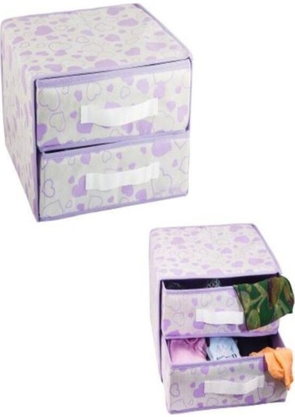 Pembe 2 Çekmeceli Dolap Içi Düzenleyici, Kravat, Şal, Fular Organizatörü indirimleri