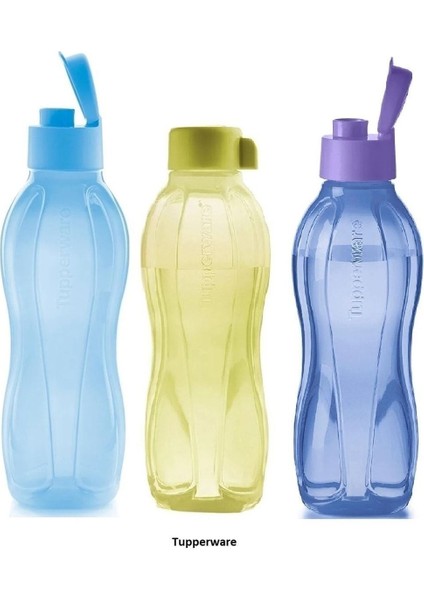 Çok Renkli 750 ml Çoklu Şişe Seti Kolay ve Vidalı Kapaklarla