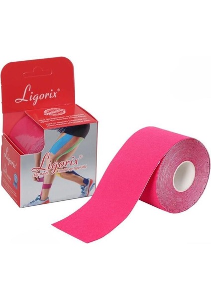 Pembe 5cm x 5m Kinesio Bantı, Esnek ve Rahat Destek Sağlar