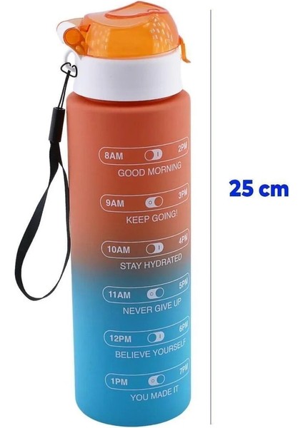 Renkli 800ML Çocuk Sporcu Su Şişesi, Sızdırmaz, Pipetsiz, Bpa Içermeyen, Yeşil Mor Turuncu