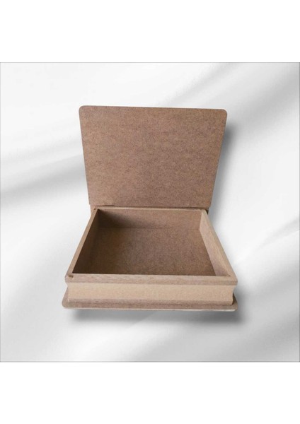 Ahşap Boyanabilir Dekoratif Kitap Kutusu Kahverengi fiyatları