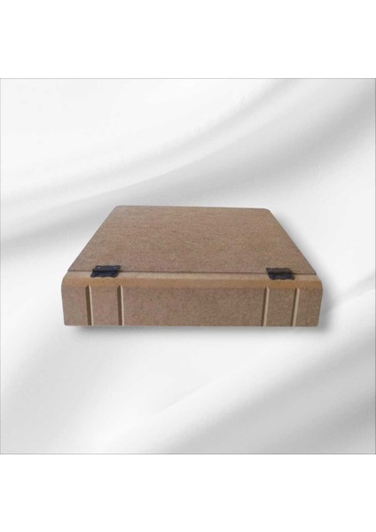 Ahşap Boyanabilir Dekoratif Kitap Kutusu Kahverengi indirimleri