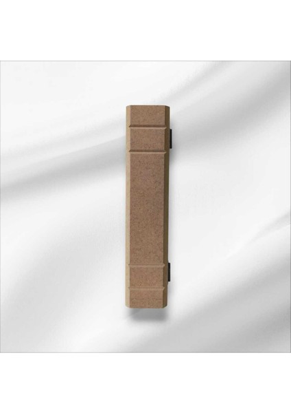 Ahşap Boyanabilir Dekoratif Kitap Kutusu Kahverengi