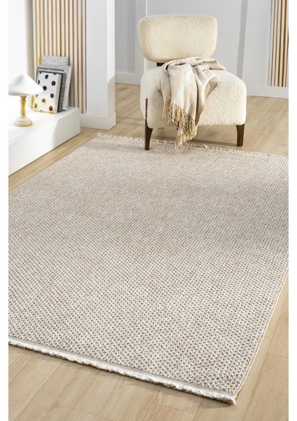 Bej Yumuşak Dokulu Yıkabilir Halı Salon Oturma Odası Mutfak Koridor Yolluk Dokuma Makine Halısı 0012 modelleri