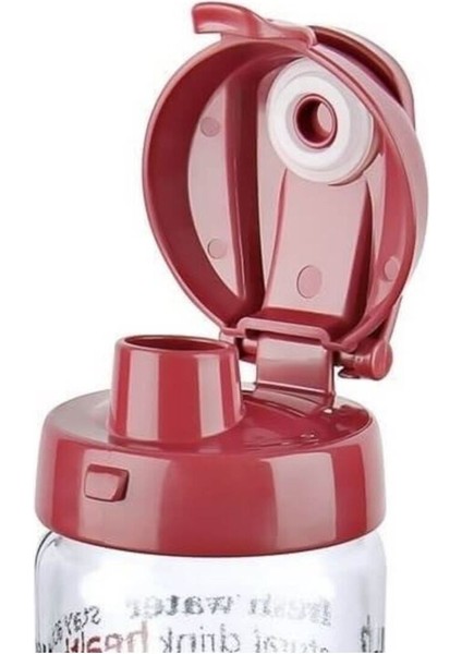 500ML Kırmızı Cam Matara Sporcu Içecek Şişesi fiyatları