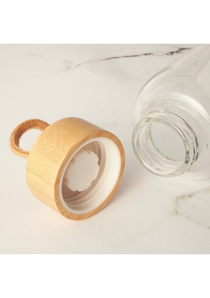 Bambu Kapaklı Cam Matara, Şık ve Hafif, Dayanıklı ve Pratik Tasarım indirimleri