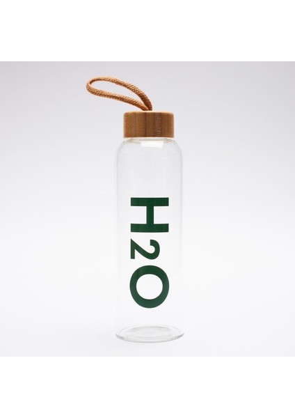 Bambu Kapaklı Cam Matara, Şık ve Hafif, Dayanıklı ve Pratik Tasarım