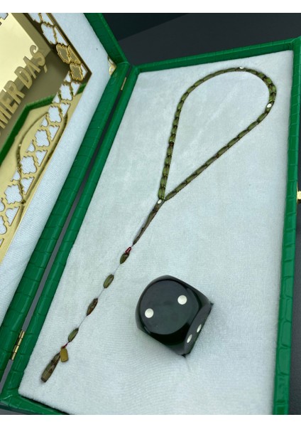 Ömer Daş Özel Kutulu Patinli Zar Kehribar