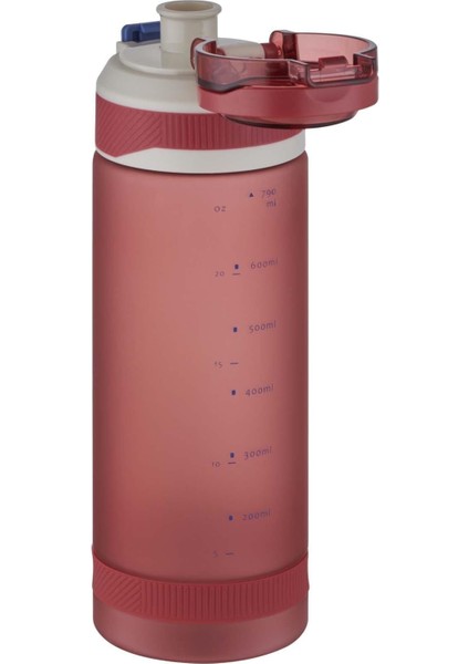 790ML Şık ve Hafif Taşıma Kulplu Tritan Su Matarası Kırmızı fiyatları