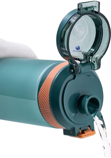 790ML Şık ve Hafif Taşıma Kulplu Tritan Su Matarası Kırmızı