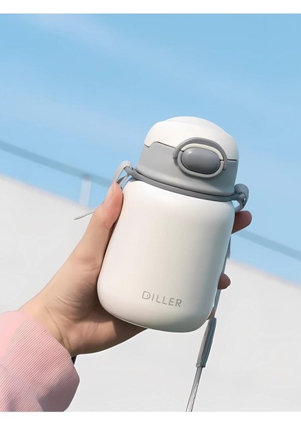 420ML Pipetli Çelik Matara, 6 Saat Sıcak/soğuk Tutma, 5 Renkli, Hafif ve Pratik