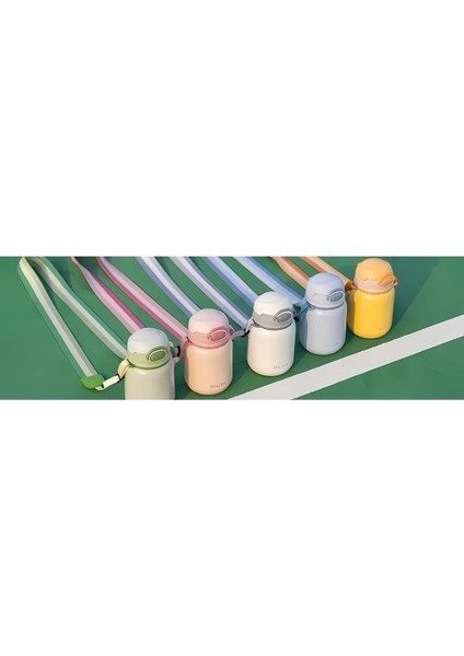 420ML Pipetli Çelik Matara, 6 Saat Sıcak/soğuk Tutma, 5 Renkli, Hafif ve Pratik indirimleri