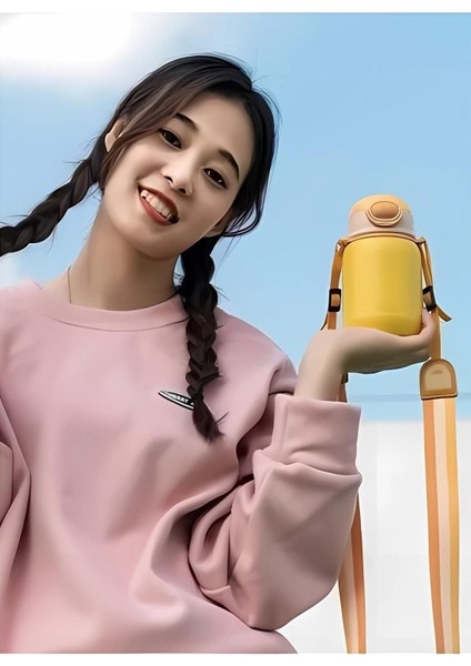 420ML Pipetli Çelik Matara, 6 Saat Sıcak/soğuk Tutma, 5 Renkli, Hafif ve Pratik