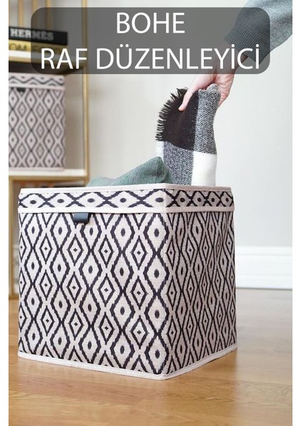 2 Adet Bej Kare Raf Organizer, 30X30X30 Cm, Dolap ve Oda Düzenleyici modelleri