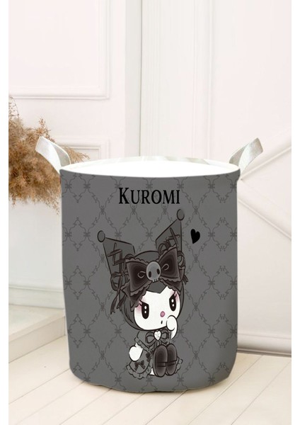 Siyah Dantelli Çocuk Odası Oyuncak Sepeti, Şık ve Kullanışlı Tasarım