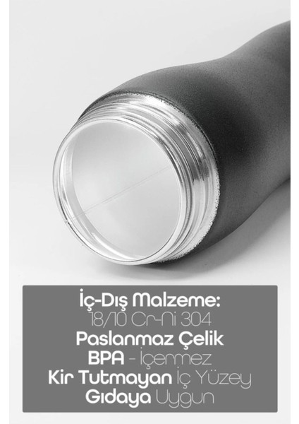 Siyah Renkli Paslanmaz Çelik Matara, Kulplu, Taşınabilir Spor Suluk fırsatları