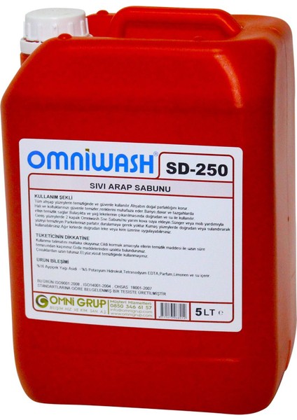 SD-250 Sıvı Arap Sabunu 4 x 5000ML fiyatları