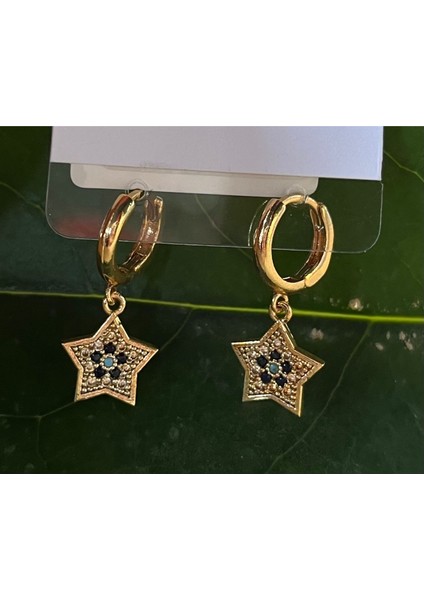 Gold Renk Lüks Gösterişli Figürlü Küpe