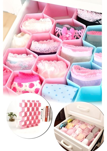 Turuncu Petek Şekilli Çekmece Içi Organizer, 8 Parça, Kravat, Çorap, Iç Çamaşırı ve Kemer Düzenleyici fiyatları