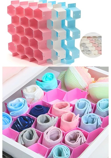 Turuncu Petek Şekilli Çekmece Içi Organizer, 8 Parça, Kravat, Çorap, Iç Çamaşırı ve Kemer Düzenleyici fırsatları