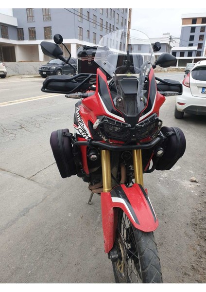 Honda Afrika Twin Crf 1000 Ön Cam 2016-2020 Model 55CM Şeffaf Renkli 4mm Uzun Cam modelleri