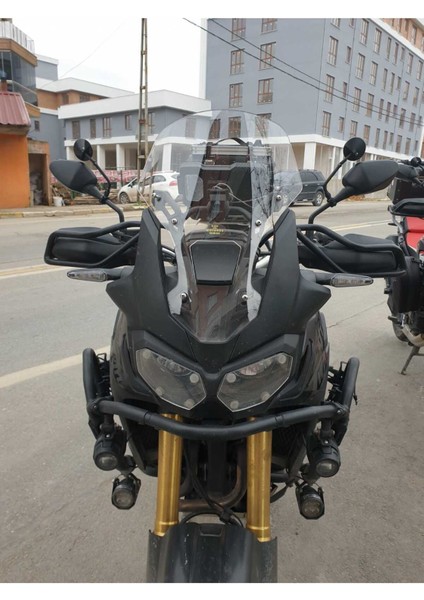 Honda Afrika Twin Crf 1000 Ön Cam 2016-2020 Model 55CM Şeffaf Renkli 4mm Uzun Cam fırsatları