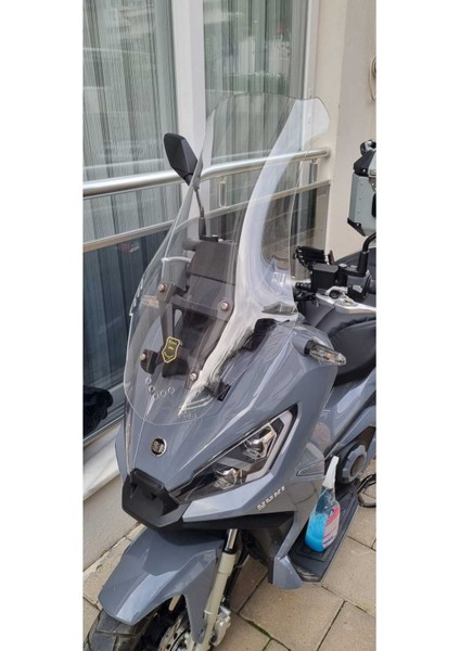 Yuki Xway 125 Siperlik Ön Cam 2023-2025 Model 65CM Şeffaf Renkli 4mm Orta Boylu Cam indirimleri