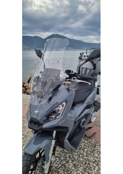 Yuki Xway 125 Siperlik Ön Cam 2023-2025 Model 65CM Şeffaf Renkli 4mm Orta Boylu Cam