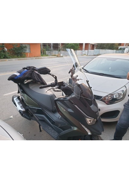 Kymco Dtx 360 Siperlik Ön Cam 2021-2023 Model 55CM Şeffaf Renkli 4mm Orta Boylu Cam fırsatları