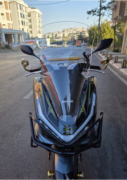 Honda Pcx Siperlik Ön Cam 2025 Model 66CM Şeffaf Renkli 4mm