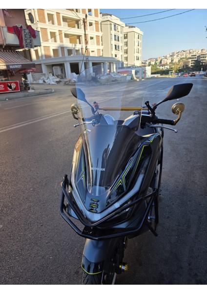 Honda Pcx Siperlik Ön Cam 2025 Model 66CM Şeffaf Renkli 4mm modelleri