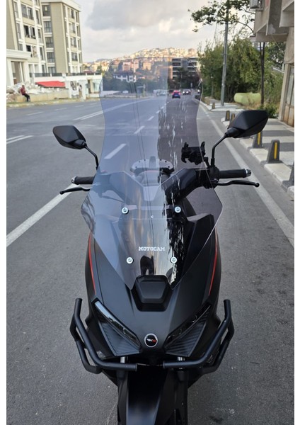 Rks Lince 125 Siperlik Ön Cam 2021-2025 Model 75CM Füme Renkli 4mm Uzun Cam