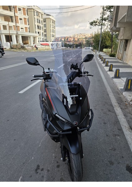 Rks Lince 125 Siperlik Ön Cam 2021-2025 Model 75CM Füme Renkli 4mm Uzun Cam fiyatları