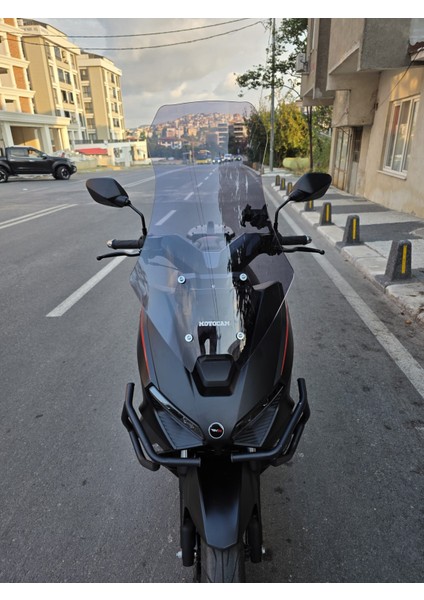 Rks Lince 125 Siperlik Ön Cam 2021-2025 Model 75CM Füme Renkli 4mm Uzun Cam