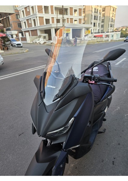 Yamaha Xmax 250 Siperlik Ön Cam 2018-2022 Model 65CM Şeffaf Renkli 4mm Uzun Cam modelleri