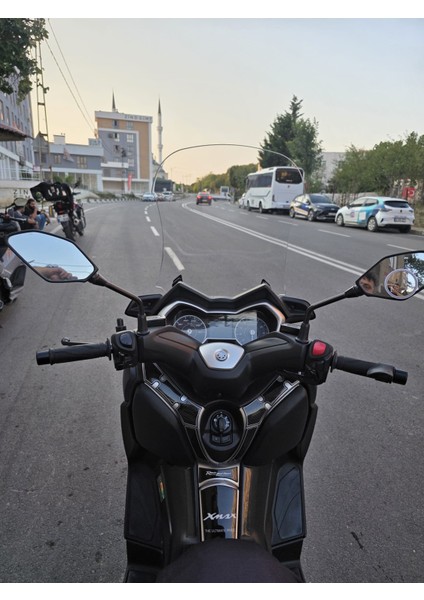 Yamaha Xmax 250 Siperlik Ön Cam 2018-2022 Model 65CM Şeffaf Renkli 4mm Uzun Cam fırsatları