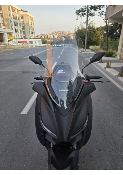 Yamaha Xmax 250 Siperlik Ön Cam 2018-2022 Model 65CM Şeffaf Renkli 4mm Uzun Cam indirimleri