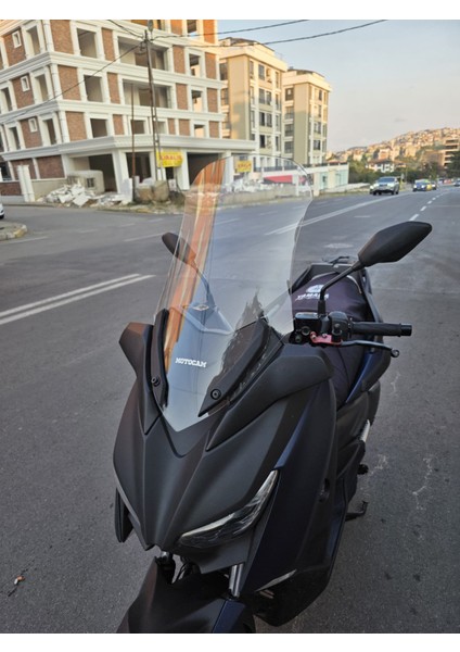 Yamaha Xmax 250 Siperlik Ön Cam 2018-2022 Model 65CM Şeffaf Renkli 4mm Uzun Cam