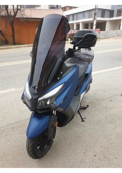 Kymco Xtown 250 I Siperlik Ön Cam 2020-2025 Model 83CM Siyah Renkli 4mm Uzun Cam modelleri