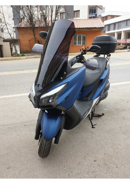 Kymco Xtown 250 I Siperlik Ön Cam 2020-2025 Model 83CM Siyah Renkli 4mm Uzun Cam
