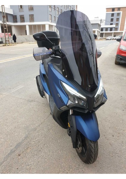 Kymco Xtown 250 I Siperlik Ön Cam 2020-2025 Model 83CM Siyah Renkli 4mm Uzun Cam