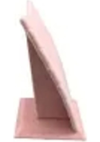 Şık Süet Kumaş Pembe Renk 12/8 cm Kolye ile Zarif Dekorasyon Standı modelleri