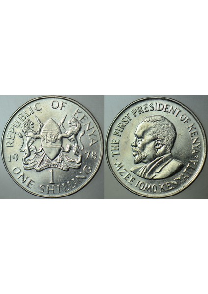 Kenya 1 Şilin 1978 Çilaltı Kondisyon