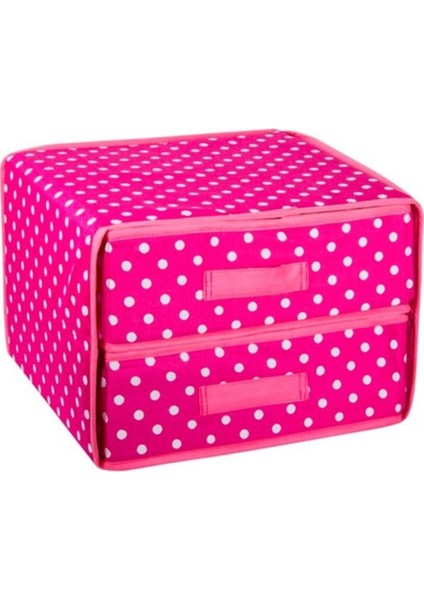 Renkli 2 Çekmeceli Dolap Içi Makyaj Malzemeleri Düzenleyici