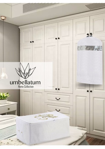 5'li Hurç ve Elbise Kılıfı Seti, 5 Farklı Boy, Düzenli Saklama Sağlar