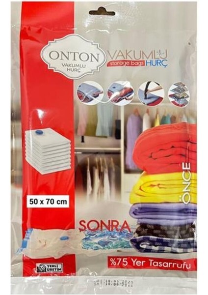 50X70CM Beyaz Vakum Poşeti, Hızlı ve Güvenli Saklama Çözümü